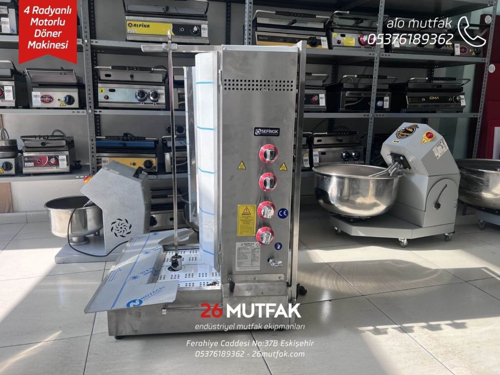 4 radyanlı döner makinesi motorlu