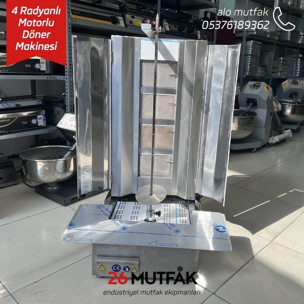 4 radyanlı döner makinesi