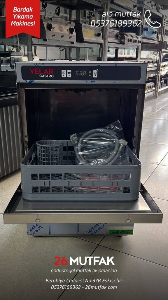 endüstriyel bardak yıkama makinesi