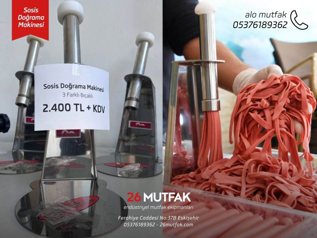 sosis doğrama makinesi