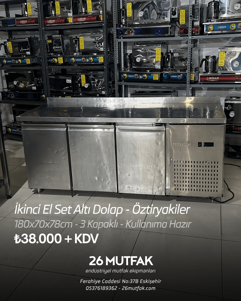eskişehir 2. el set alti dolap