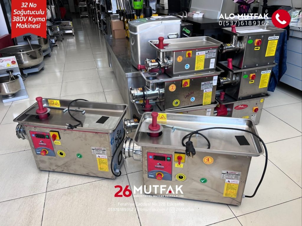 eskişehir 32 numara soğutuculu kıyma makinesi 380v