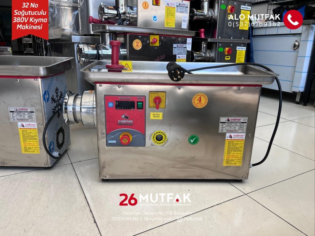 eskişehir 32 no soğutuculu kıyma makinesi 380v