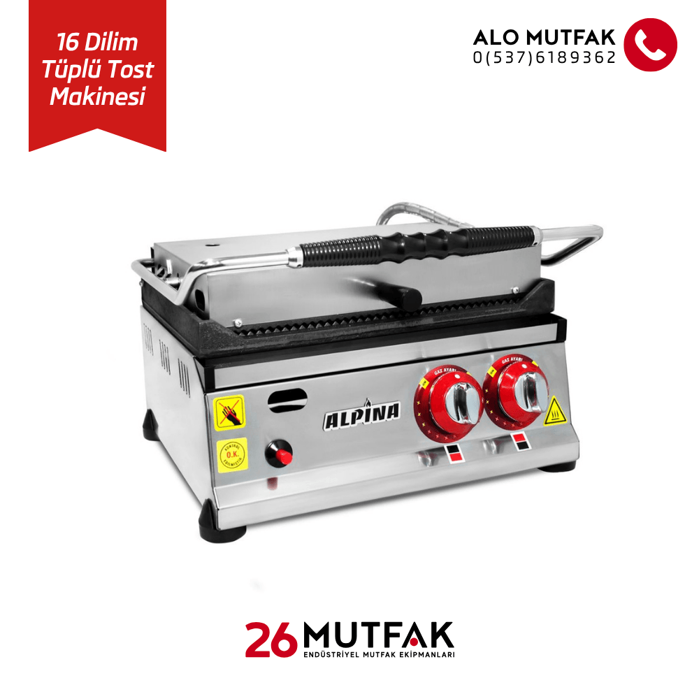 16 dilim tüplü tost makinesi eskişehir