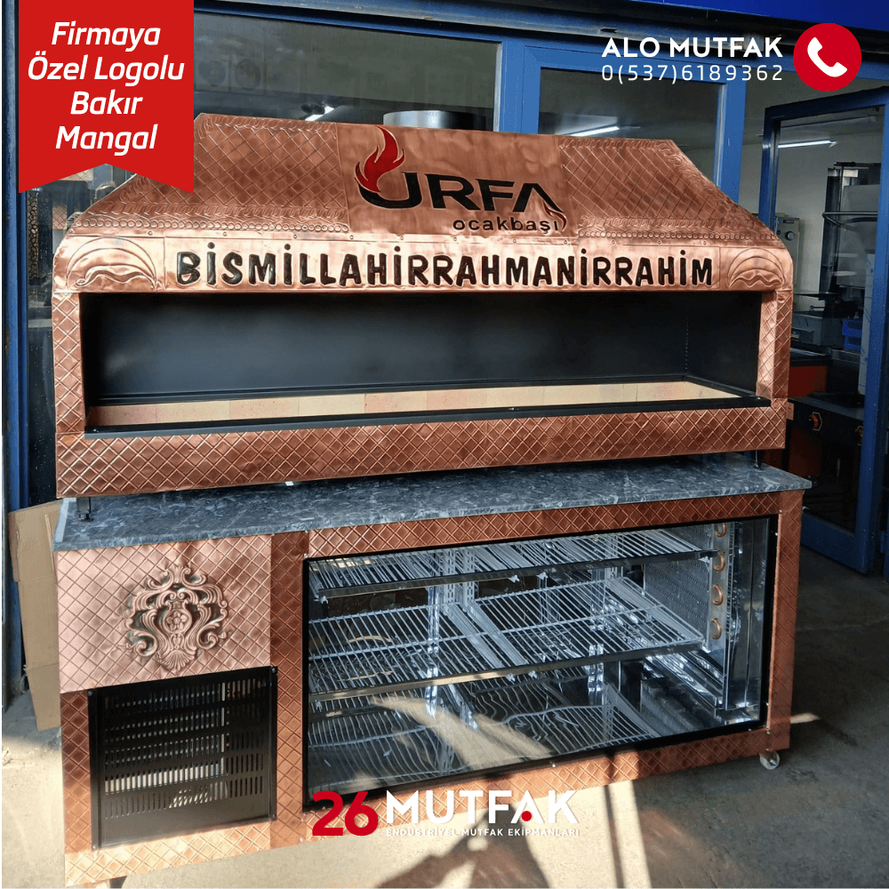 eskişehir logolu bakır mangal